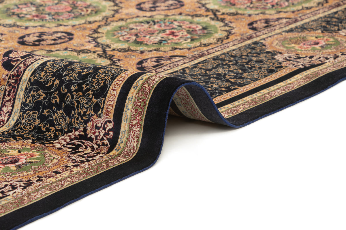 Rechteck Teppich Ghom Design in Grün von Hadorn™ - Lifestyle Image