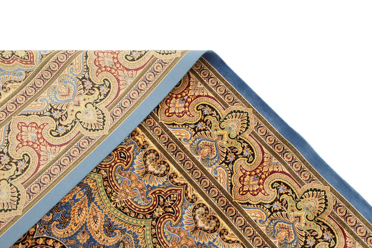 Rechteck Teppich Ghom Design in Blau von Hadorn™ - Lifestyle Image