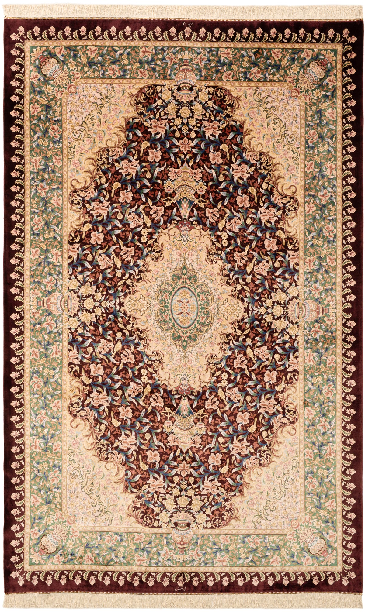Rechteck Teppich Ghom Design in Rot von Hadorn™ - Lifestyle Image