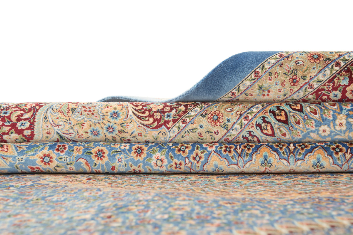 Rechteck Teppich Ghom Design in Blau von Hadorn™ - Lifestyle Image