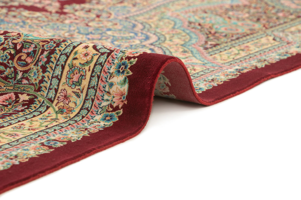 Rechteck Teppich Ghom Design in Rosa von Hadorn™ - Lifestyle Image