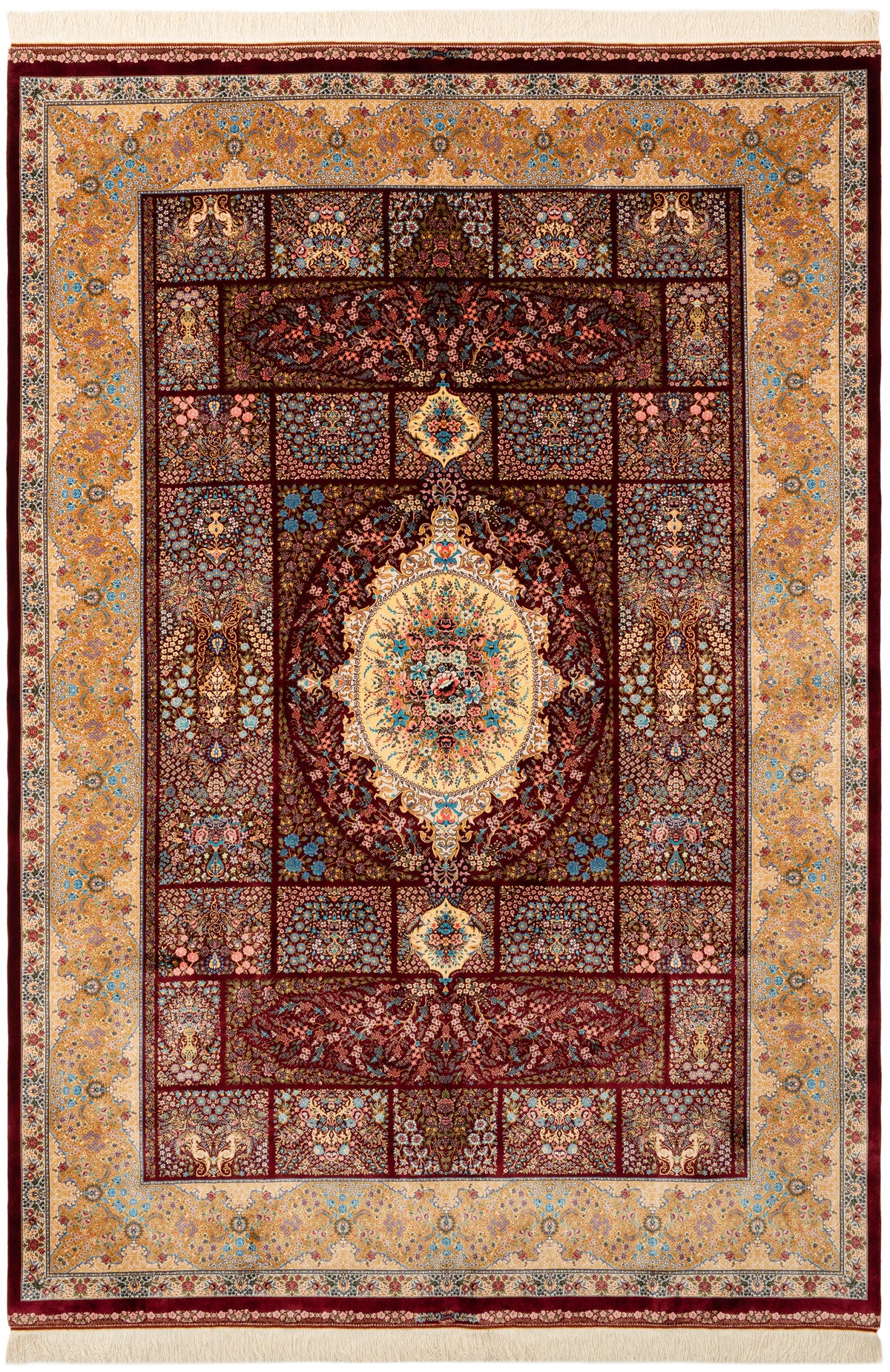 Rechteck Teppich Ghom Design in Rot von Hadorn™ - Lifestyle Image