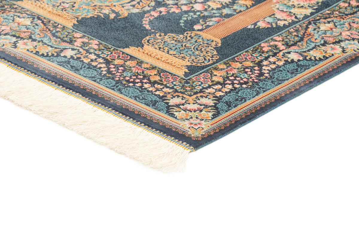 Rechteck Teppich Ghom Design in Dunkelblau von Hadorn™ - Lifestyle Image