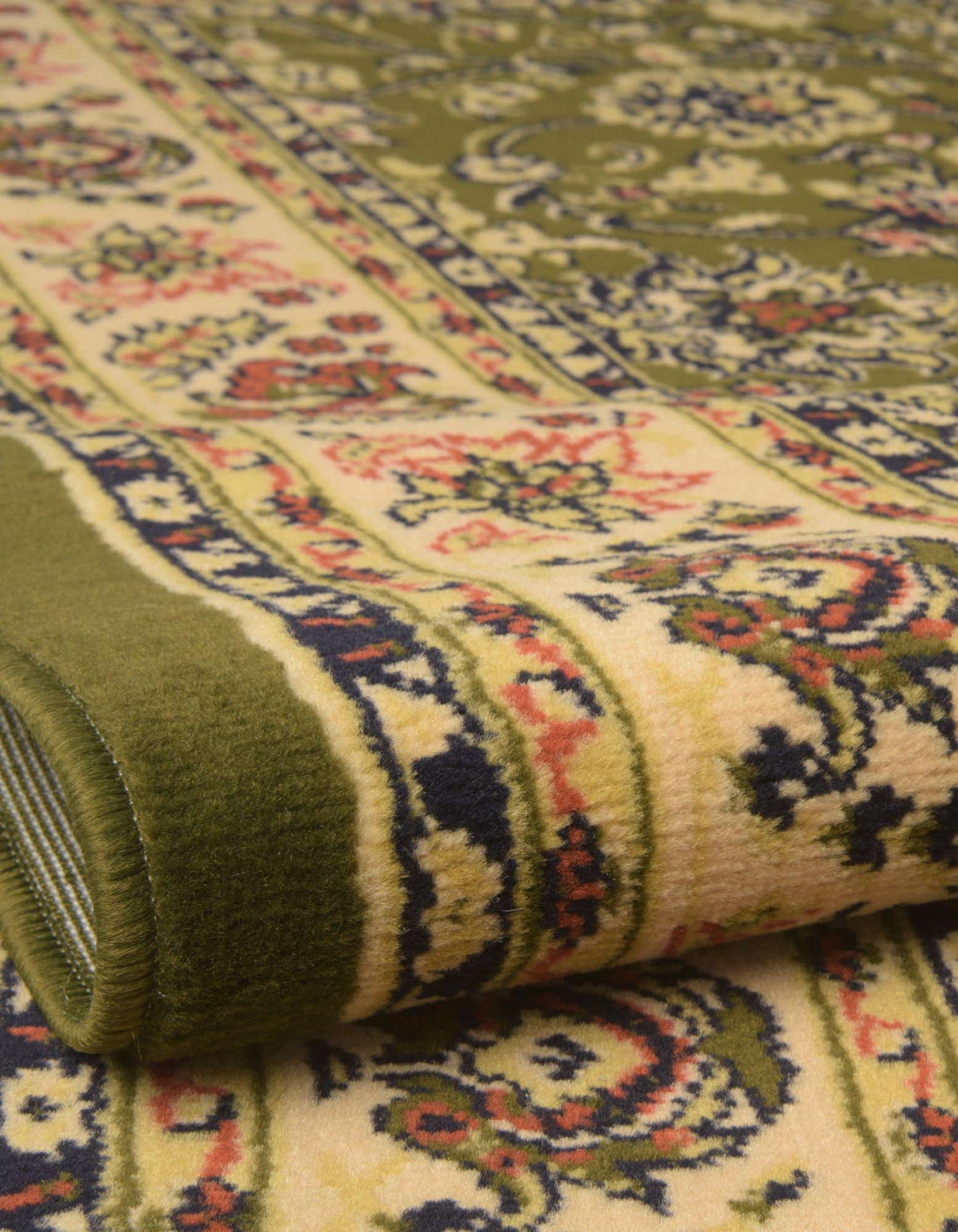 Rechteck Teppich Kashan Design in Grün von Hadorn™ - Lifestyle Image