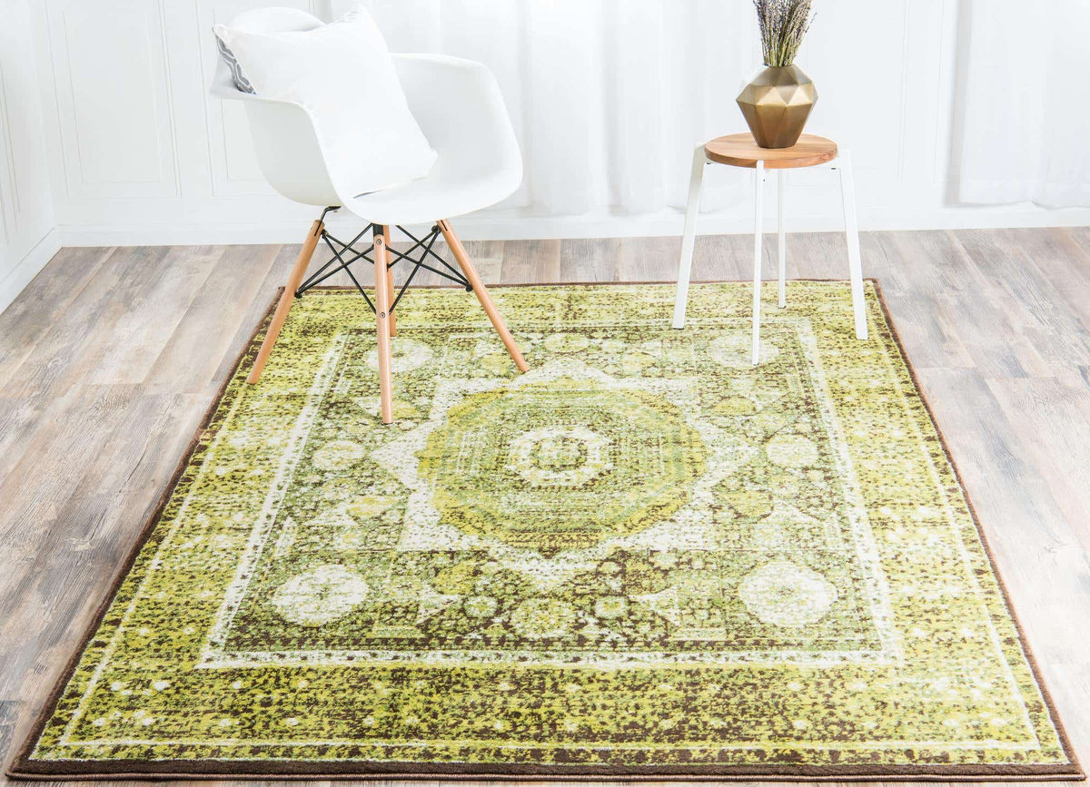 Rechteck Teppich Istanbul in Hellgrün von Hadorn™ - Lifestyle Image