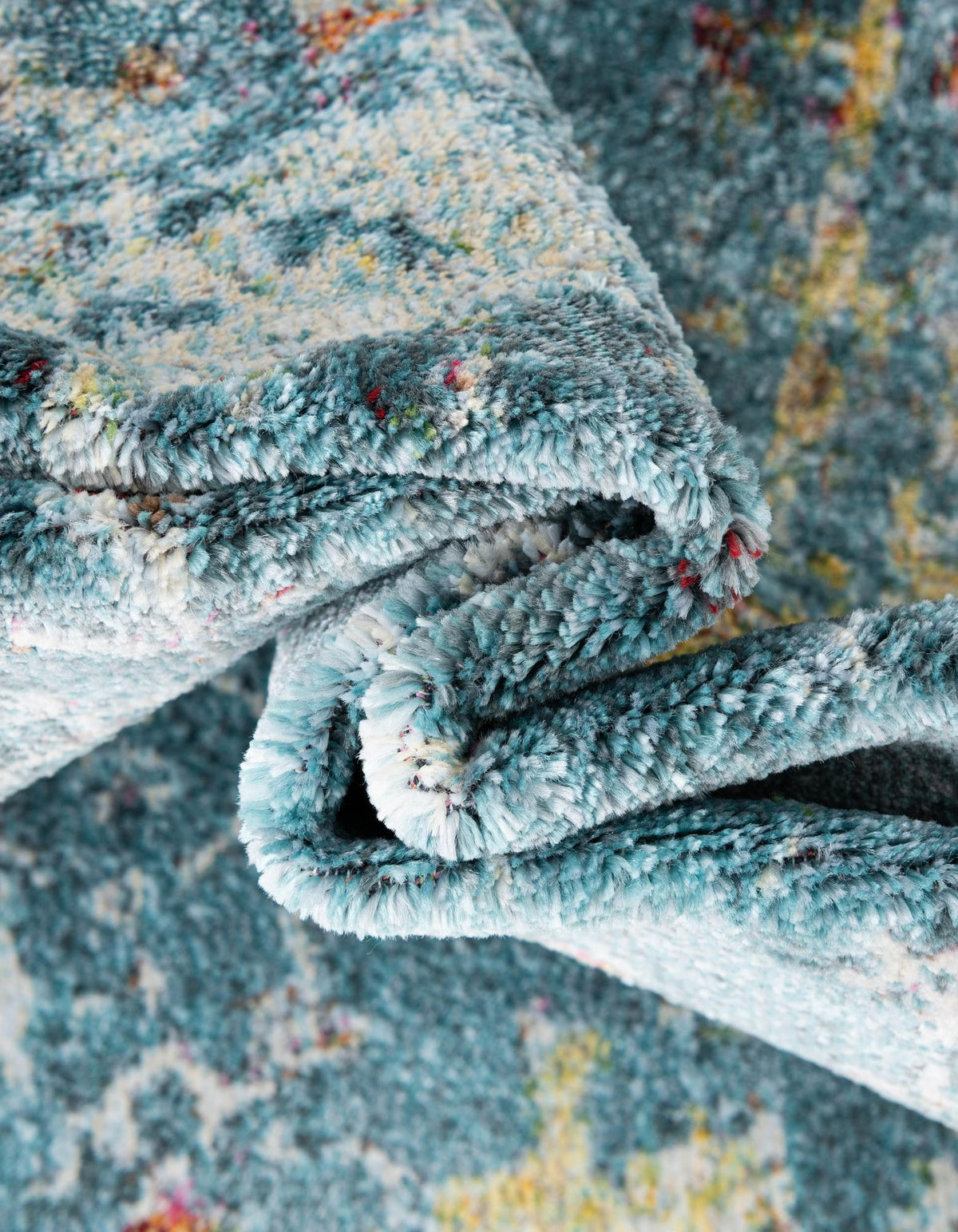 Rund Teppich Havana in Blau von Hadorn™ - Lifestyle Image