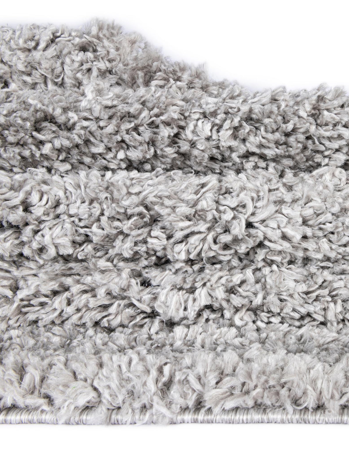 Rund Hochflorteppich Zermatt Shag in Grau von Hadorn™ - Lifestyle Image