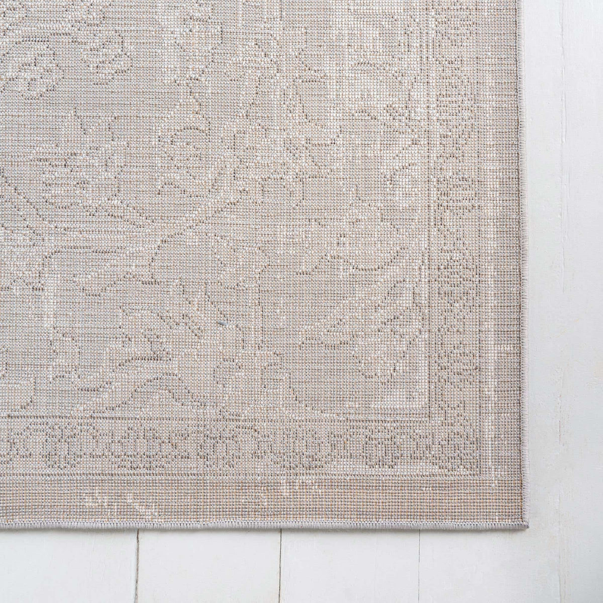 Quadratisch Teppich Oregon in Grau von Hadorn™ - Lifestyle Image