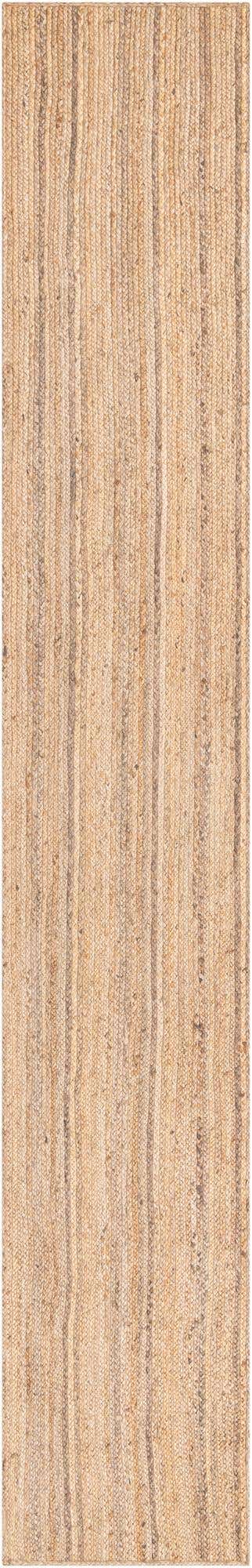 Läufer Handgeflochten Teppich Braided Jute in Natürlich von Hadorn™ - Lifestyle Image