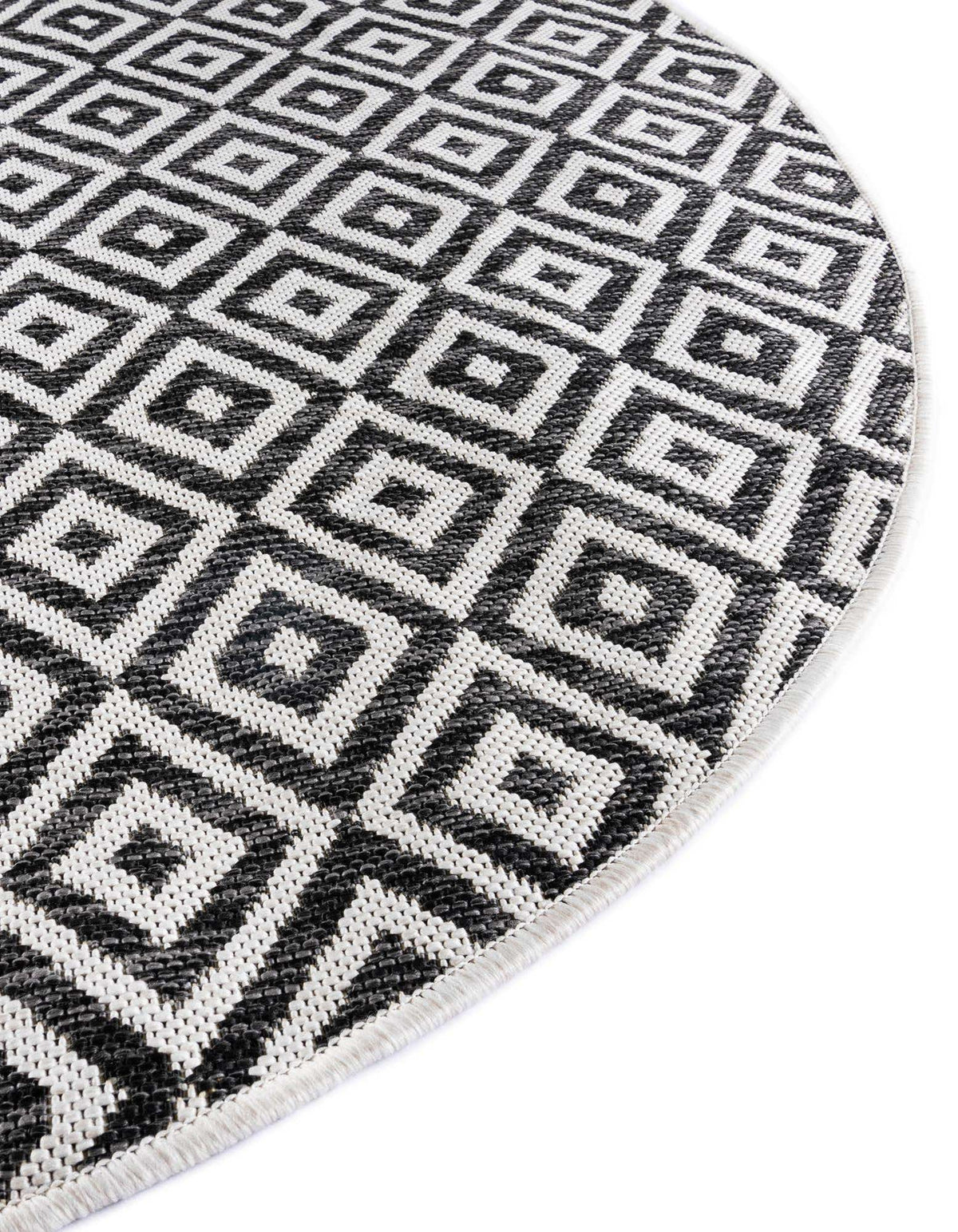 Oval Outdoor Teppich Tulum Outdoor in Anthrazit von Hadorn™ - Lifestyle Image