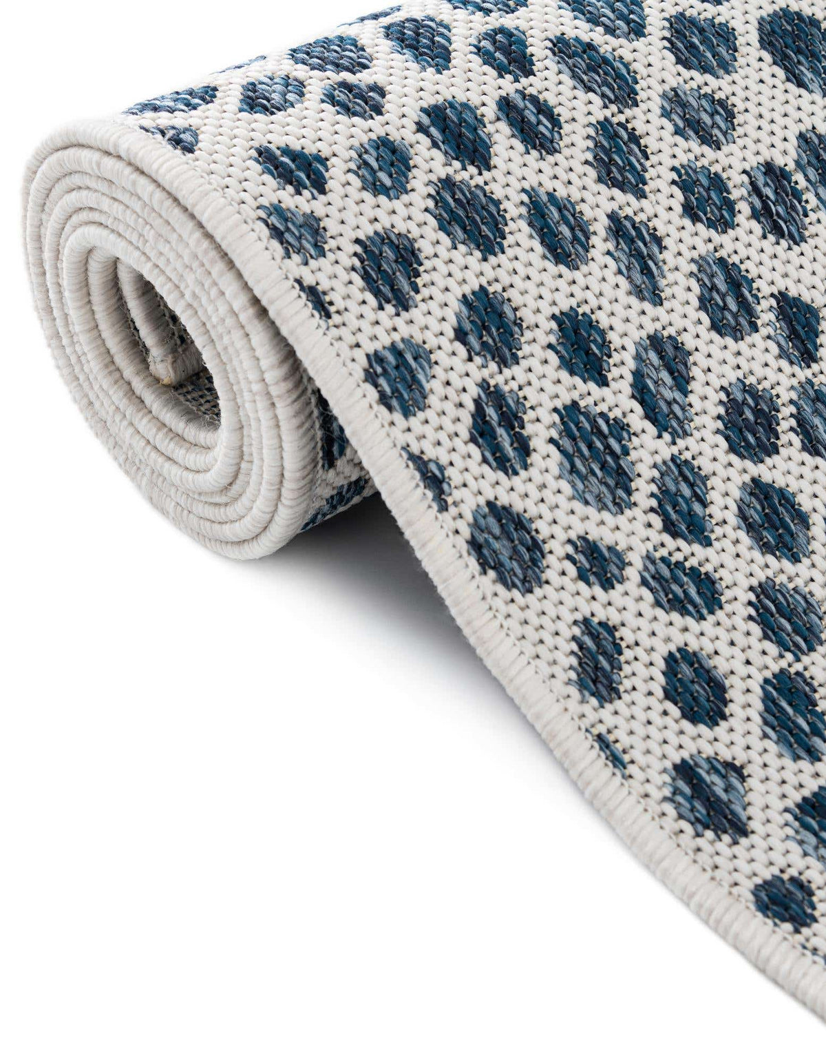 Quadratisch Outdoor Teppich Tulum Outdoor in Blau von Hadorn™ - Lifestyle Image