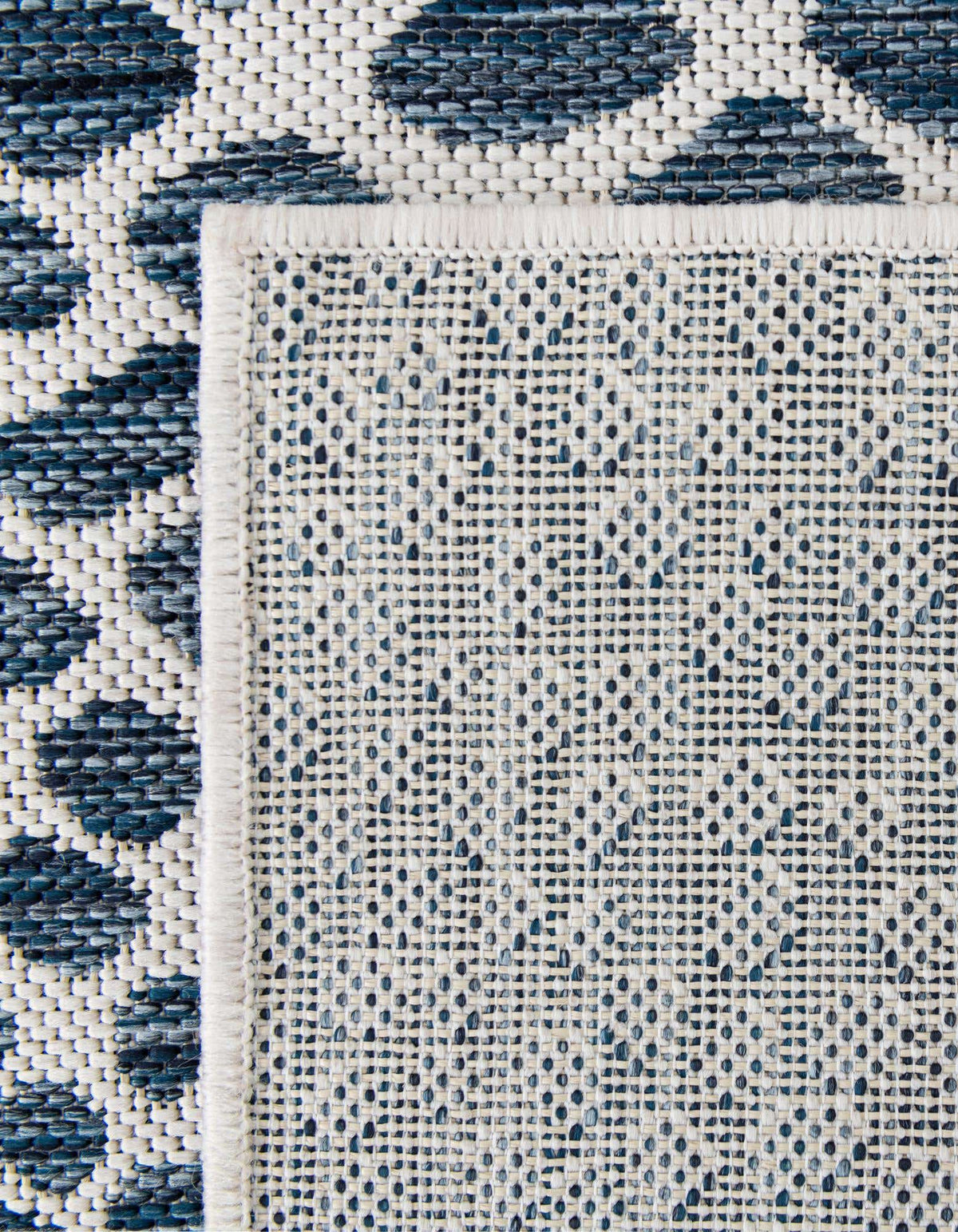 Rechteck Outdoor Teppich Tulum Outdoor in Blau von Hadorn™ - Lifestyle Image