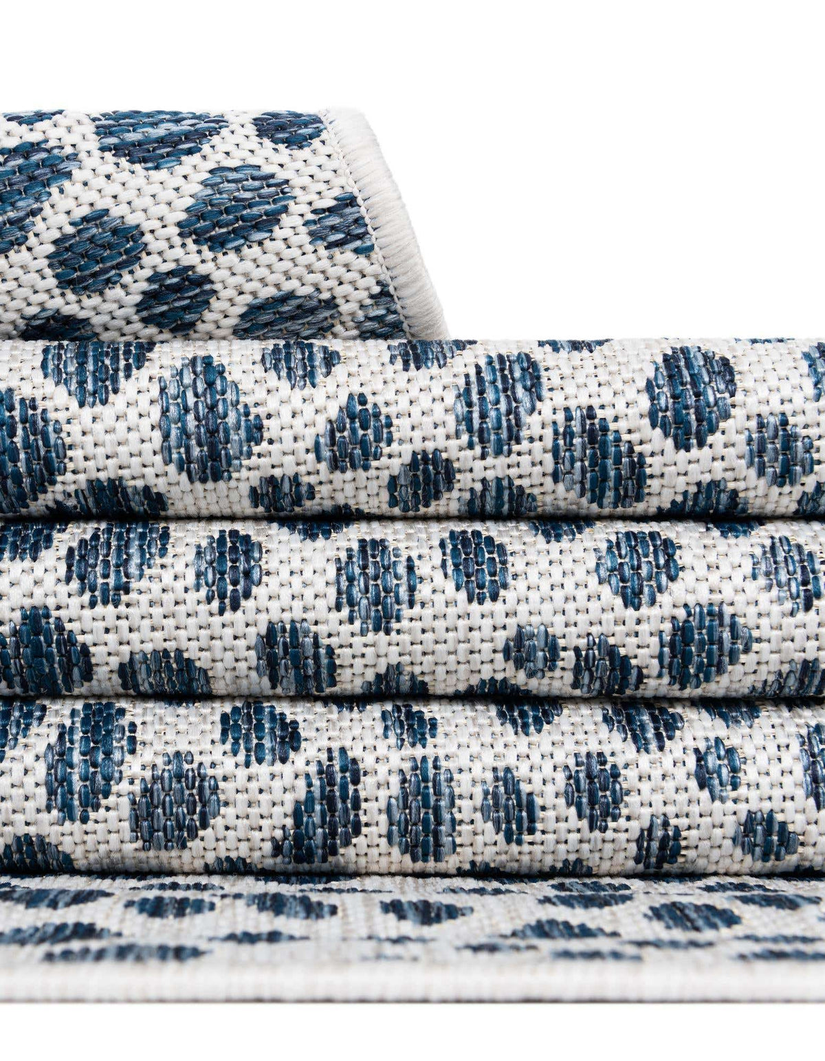 Rechteck Outdoor Teppich Tulum Outdoor in Blau von Hadorn™ - Lifestyle Image