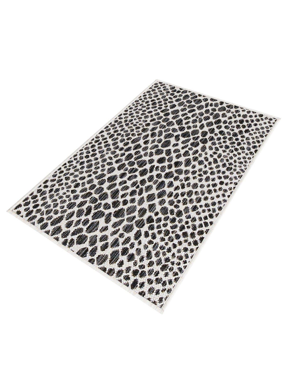 Rechteck Outdoor Teppich Tulum Outdoor in Schwarz von Hadorn™ - Lifestyle Image