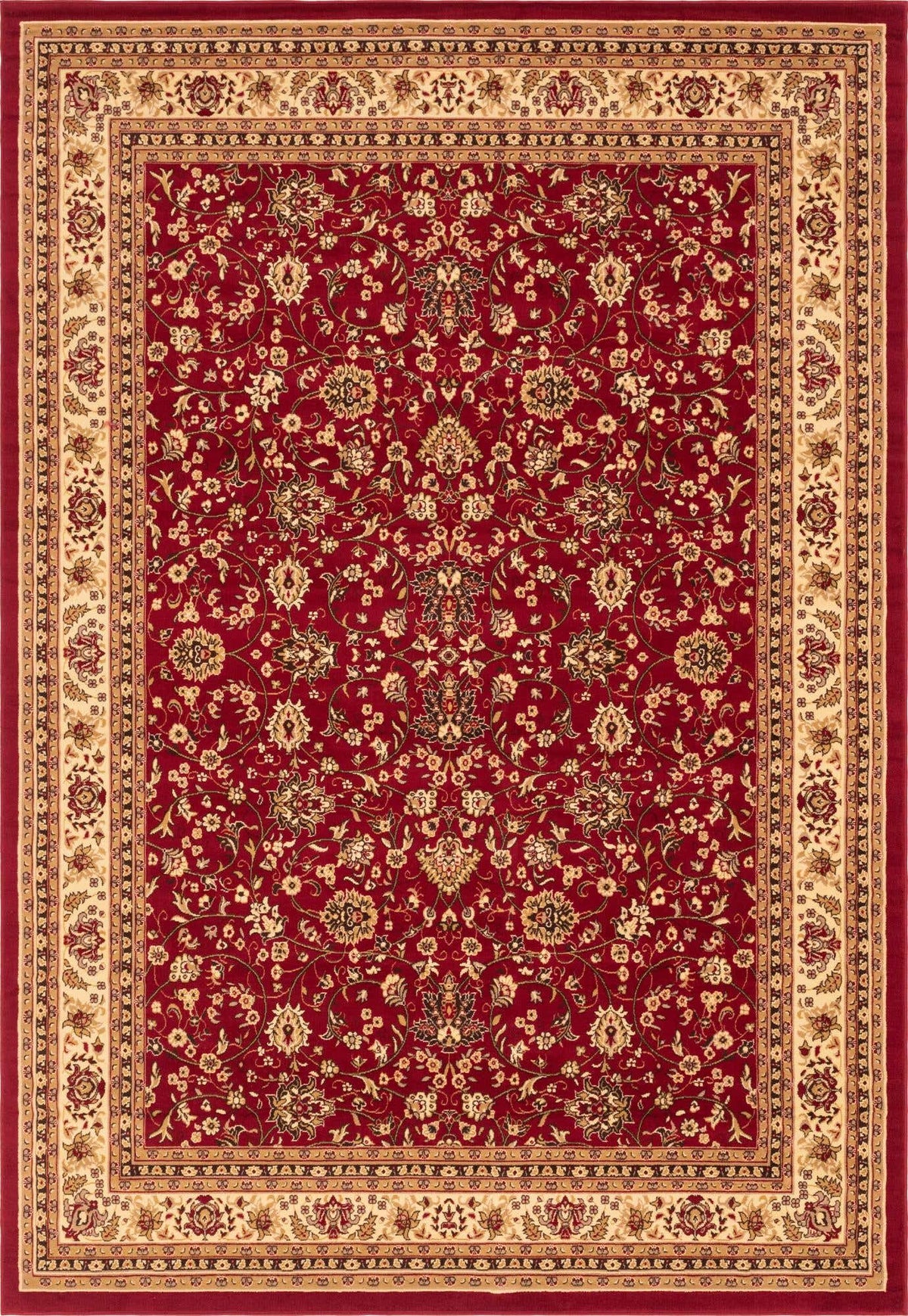 Rechteck Teppich Kashan Design in Rot von Hadorn™ - Lifestyle Image