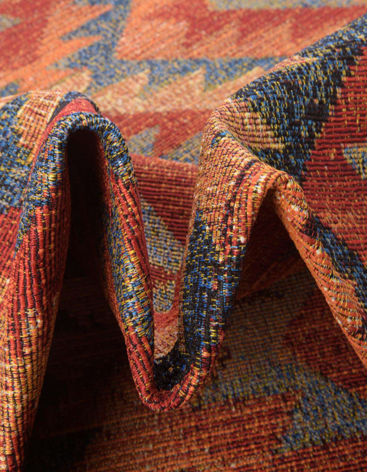 Rechteck Outdoor Teppich Outdoor Tribal in Mehrfarbig von Hadorn™ - Lifestyle Image