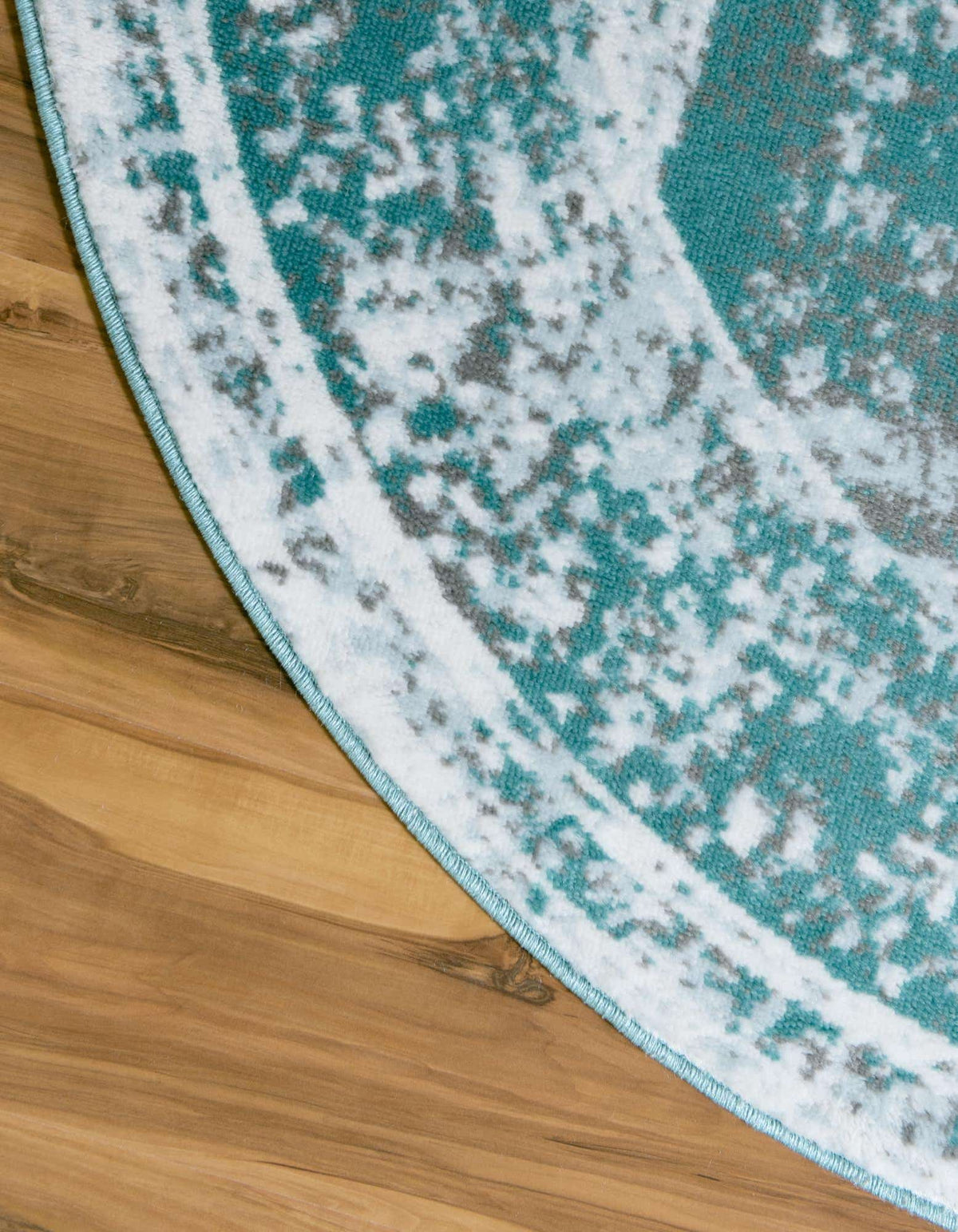 Oval Teppich Monaco in Türkis von Hadorn™ - Lifestyle Image