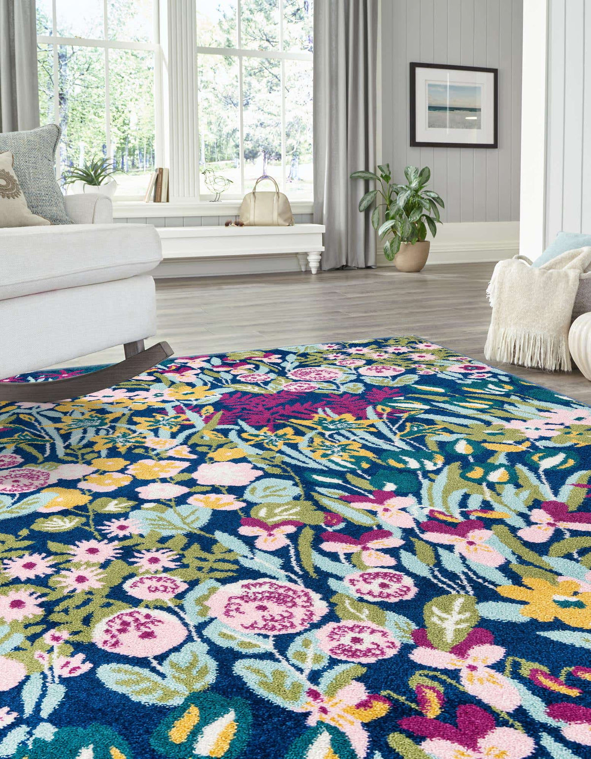 Rechteck Teppich Bloom in Mehrfarbig von Hadorn™ - Lifestyle Image