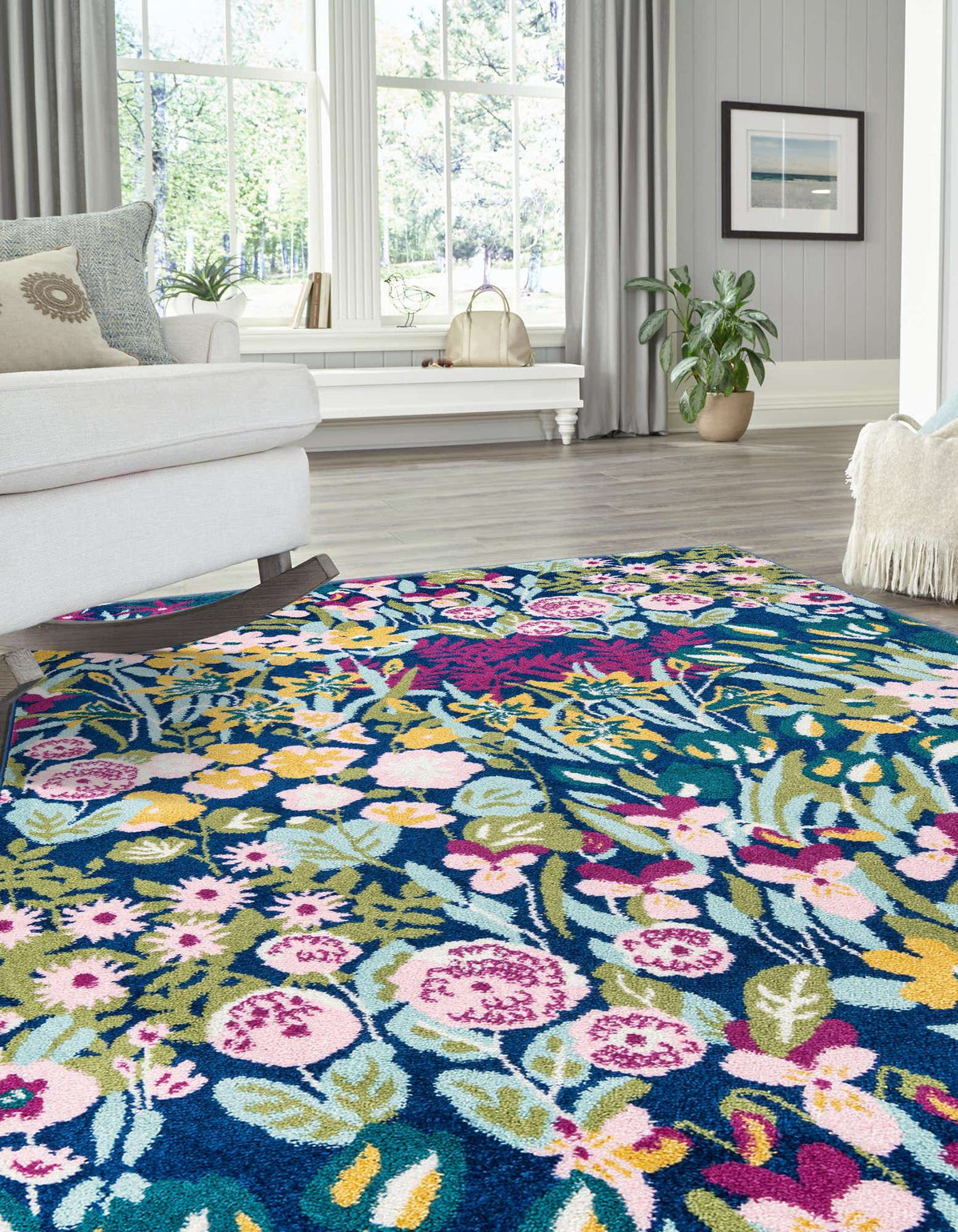 Rechteck Teppich Bloom in Mehrfarbig von Hadorn™ - Lifestyle Image