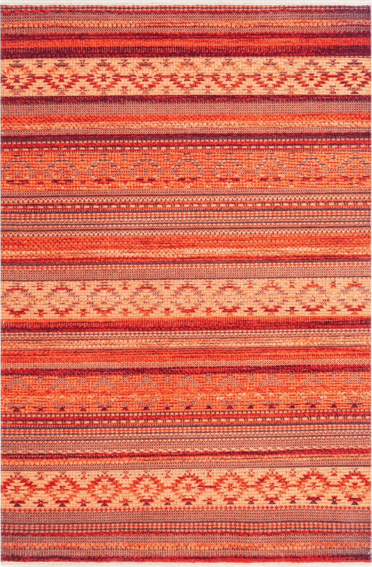 Rechteck Teppich Kriens Makaha in Rot von Hadorn™ - Lifestyle Image
