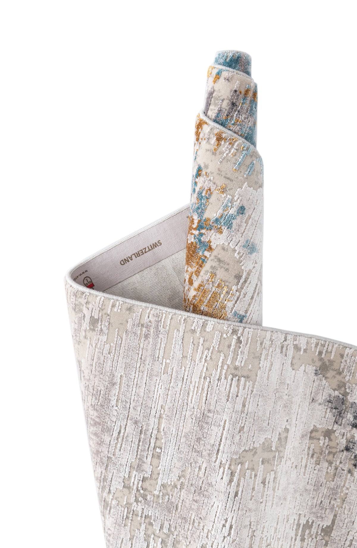 Rechteck Luxus Teppich Basel in Grau von Hadorn™ - Lifestyle Image