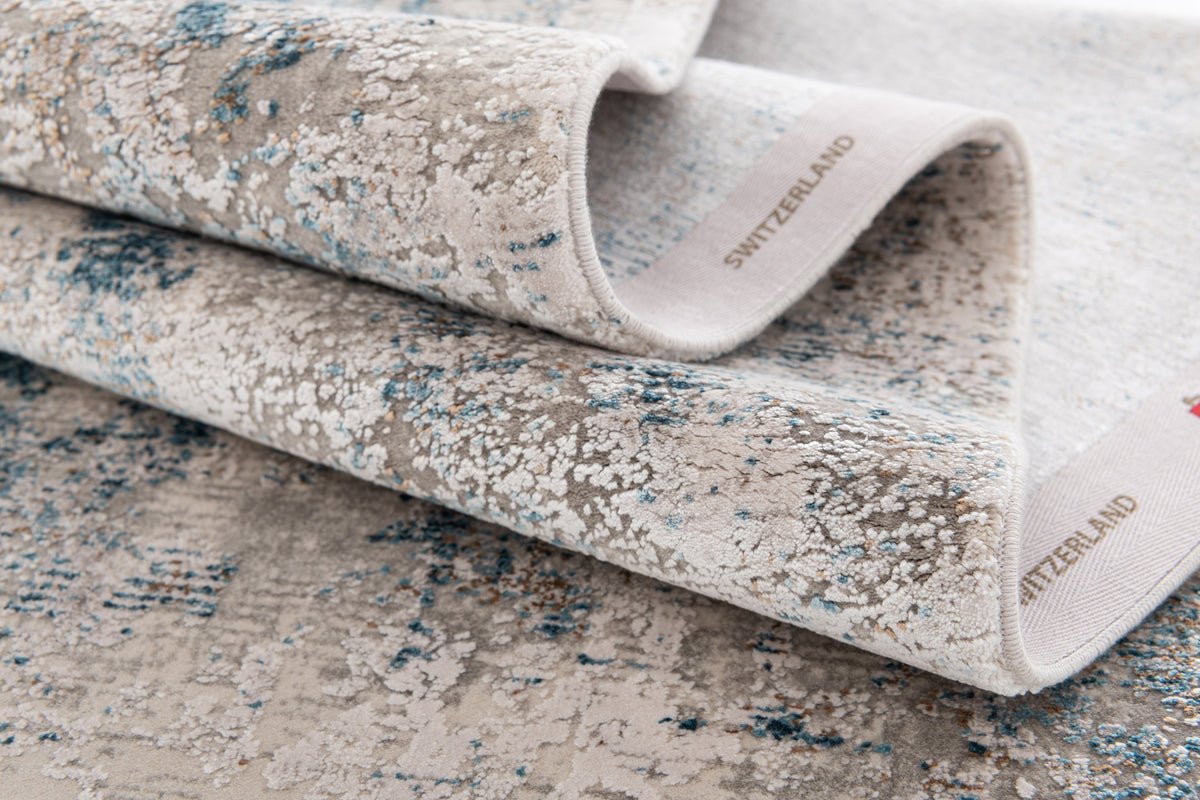 Rechteck Luxus Teppich Basel in Grau von Hadorn™ - Lifestyle Image
