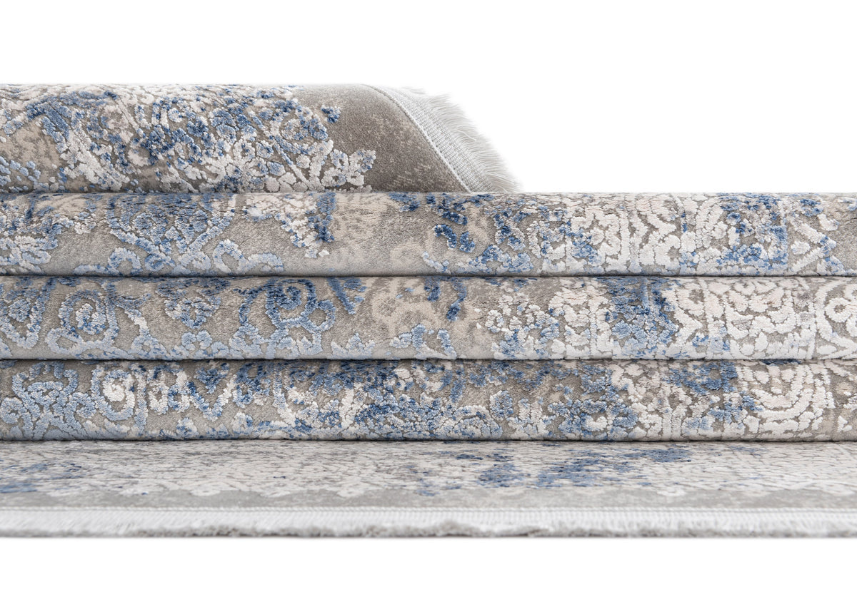 Rechteck Luxus Teppich Flims in Grau von Hadorn™ - Lifestyle Image