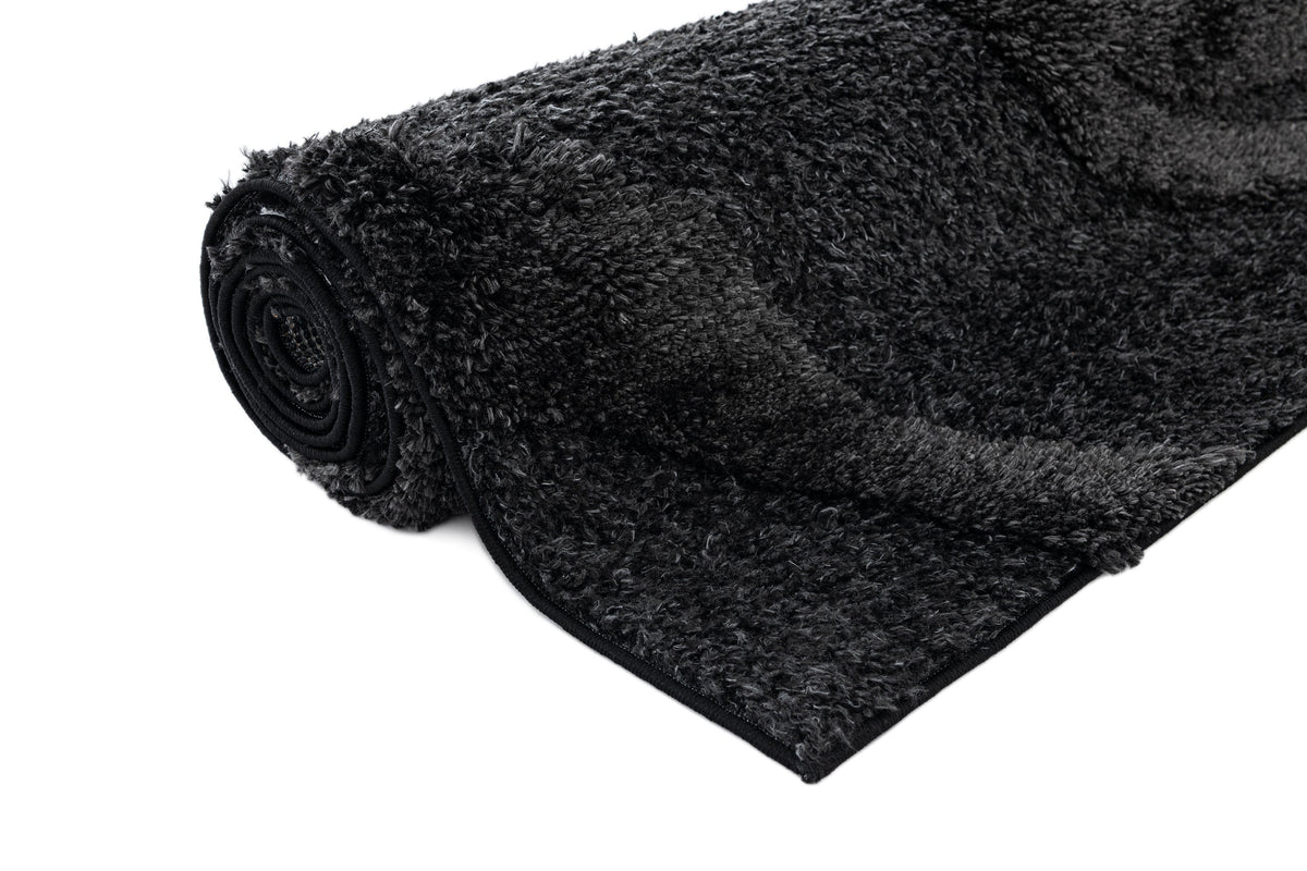 Rechteck Teppich Thun Arbor in Schwarz von Hadorn™ - Lifestyle Image