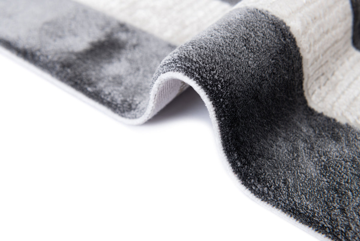 Rechteck Luxus Teppich Chiasso in Hellgrau von Hadorn™ - Lifestyle Image
