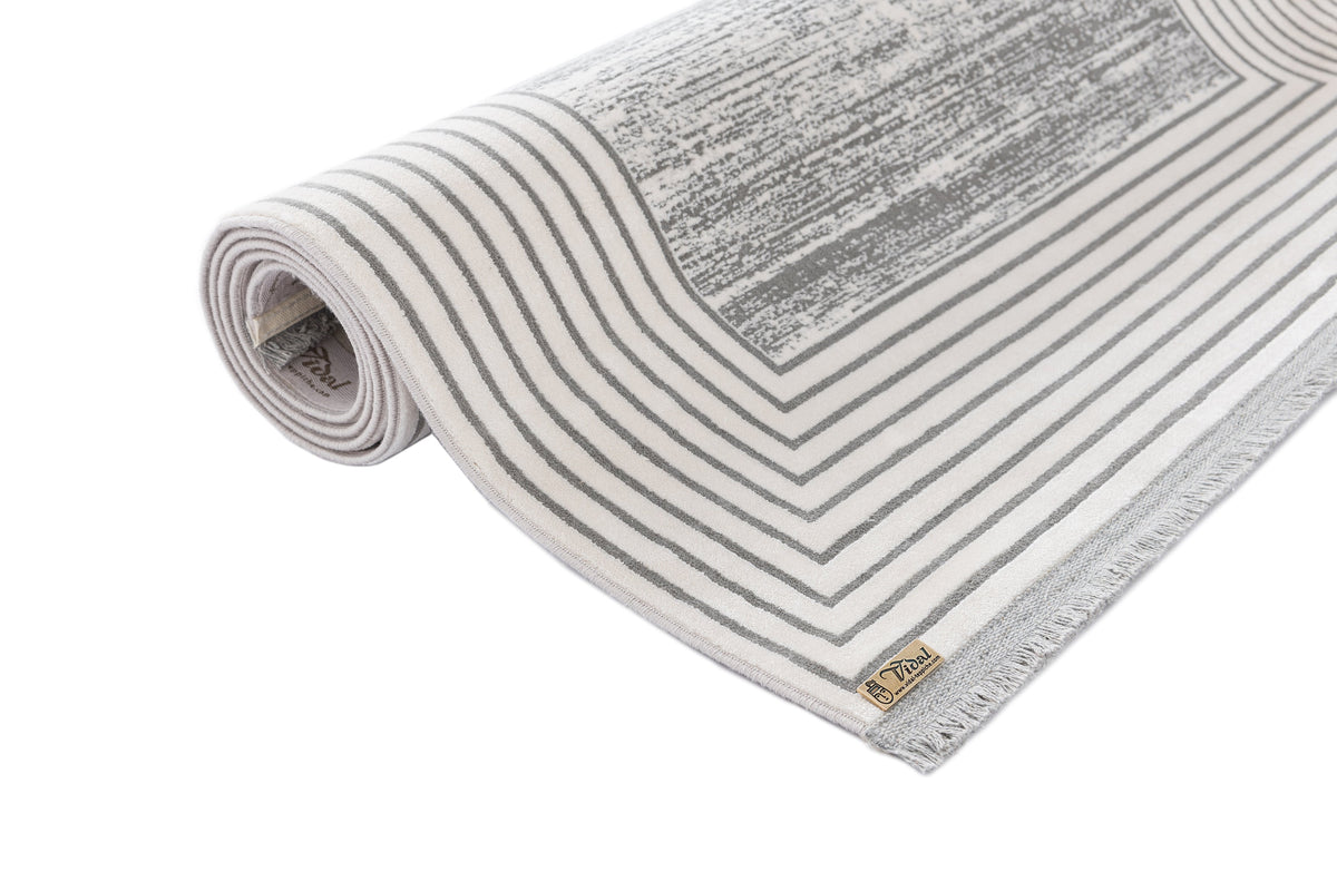 Rechteck Luxus Teppich Zurich in Grau von Hadorn™ - Lifestyle Image