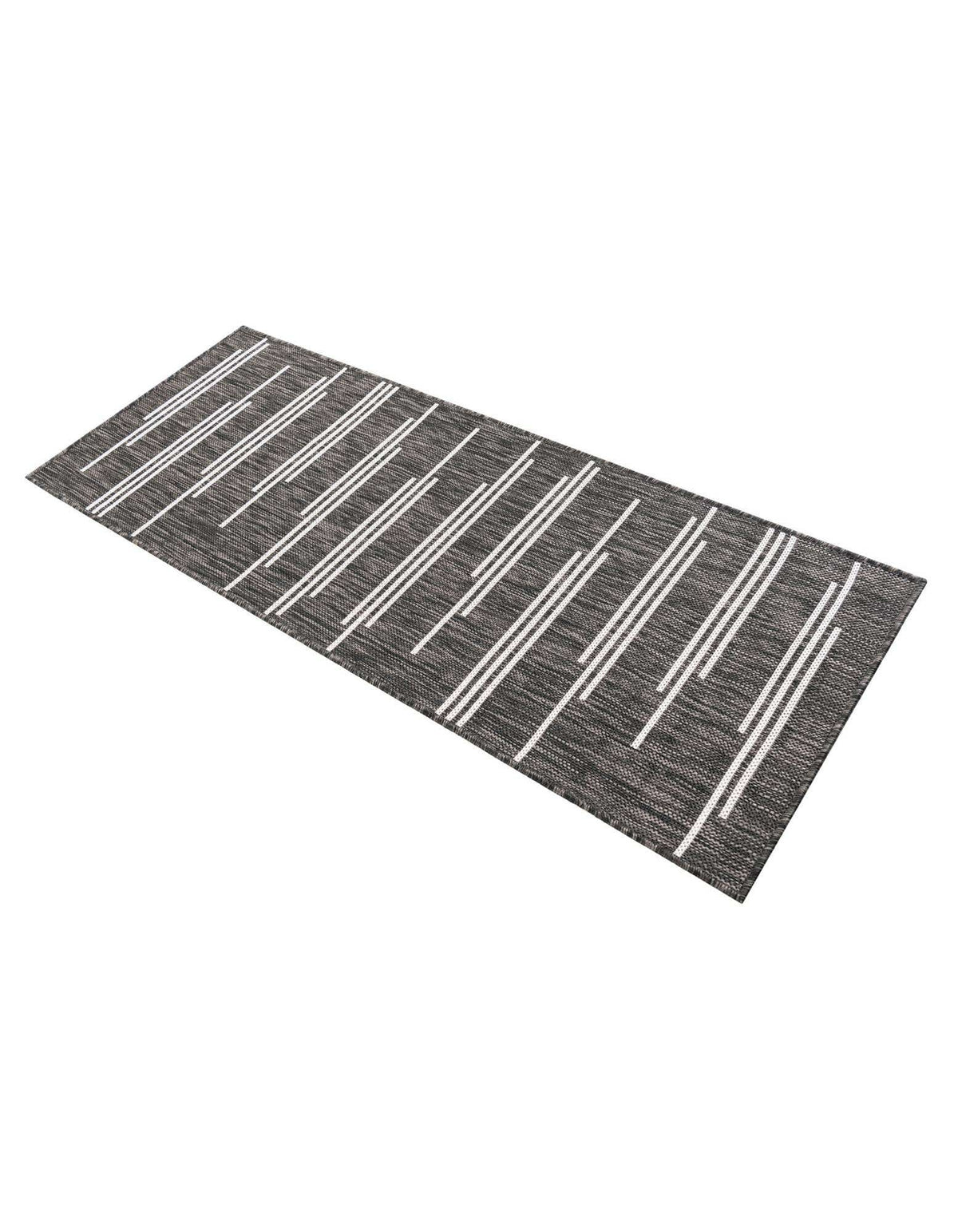 Läufer Outdoor Teppich Tulum Outdoor in Schwarz und Weiss von Hadorn™ - Lifestyle Image