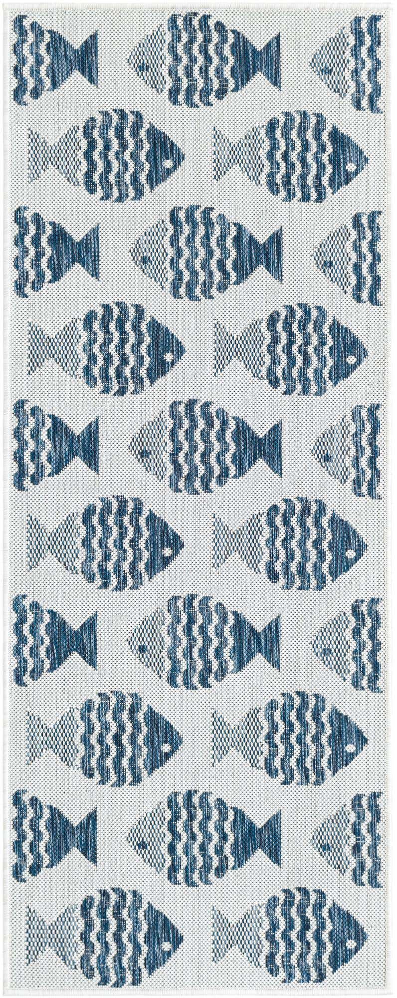 Läufer Outdoor Teppich Tulum Outdoor in Marineblau von Hadorn™ - Lifestyle Image