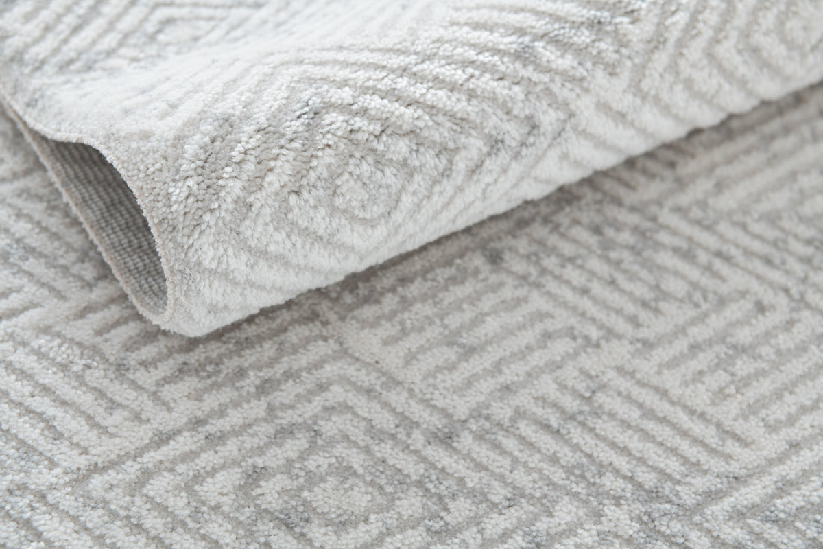 Rund Teppich Davos Cilia in Grau von Hadorn™ - Lifestyle Image