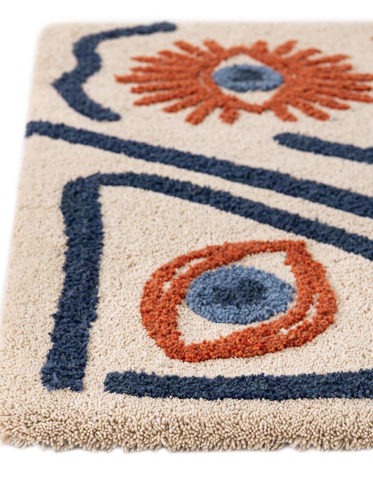 Rechteck Teppich AI Handgetuftet in Elfenbein von Hadorn™ - Lifestyle Image