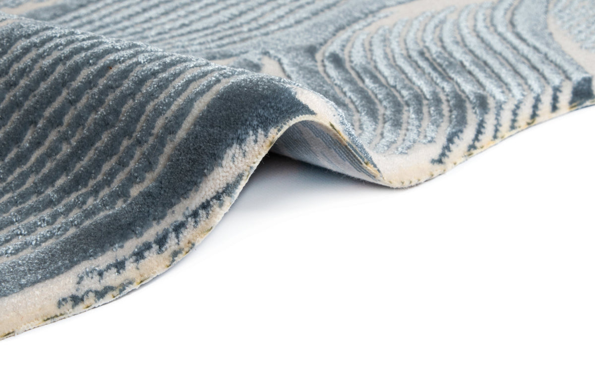 Rund Teppich Royal Nature in Blau von Hadorn™ - Lifestyle Image