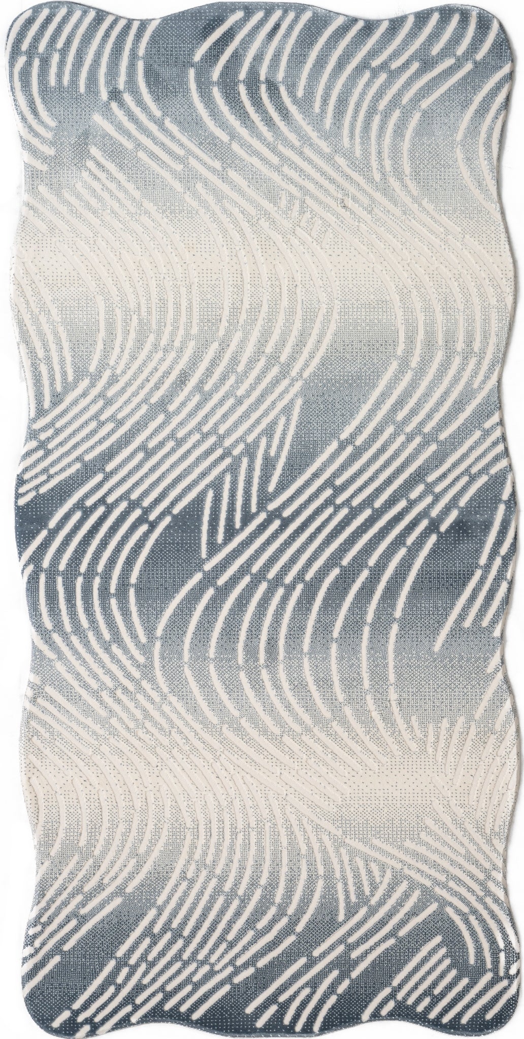Läufer Teppich Royal Wavy in Blau von Hadorn™ - Lifestyle Image