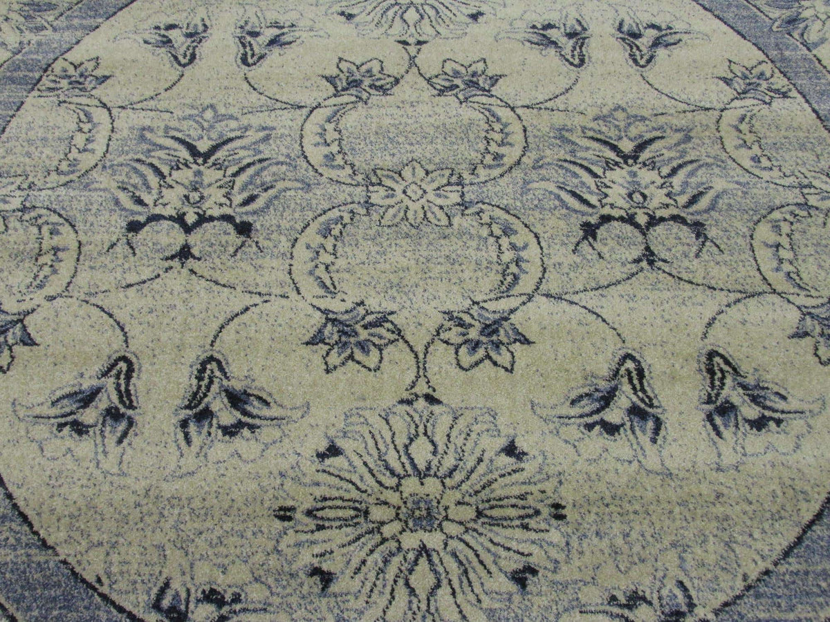Rund Teppich Vista in Blau von Hadorn™ - Lifestyle Image