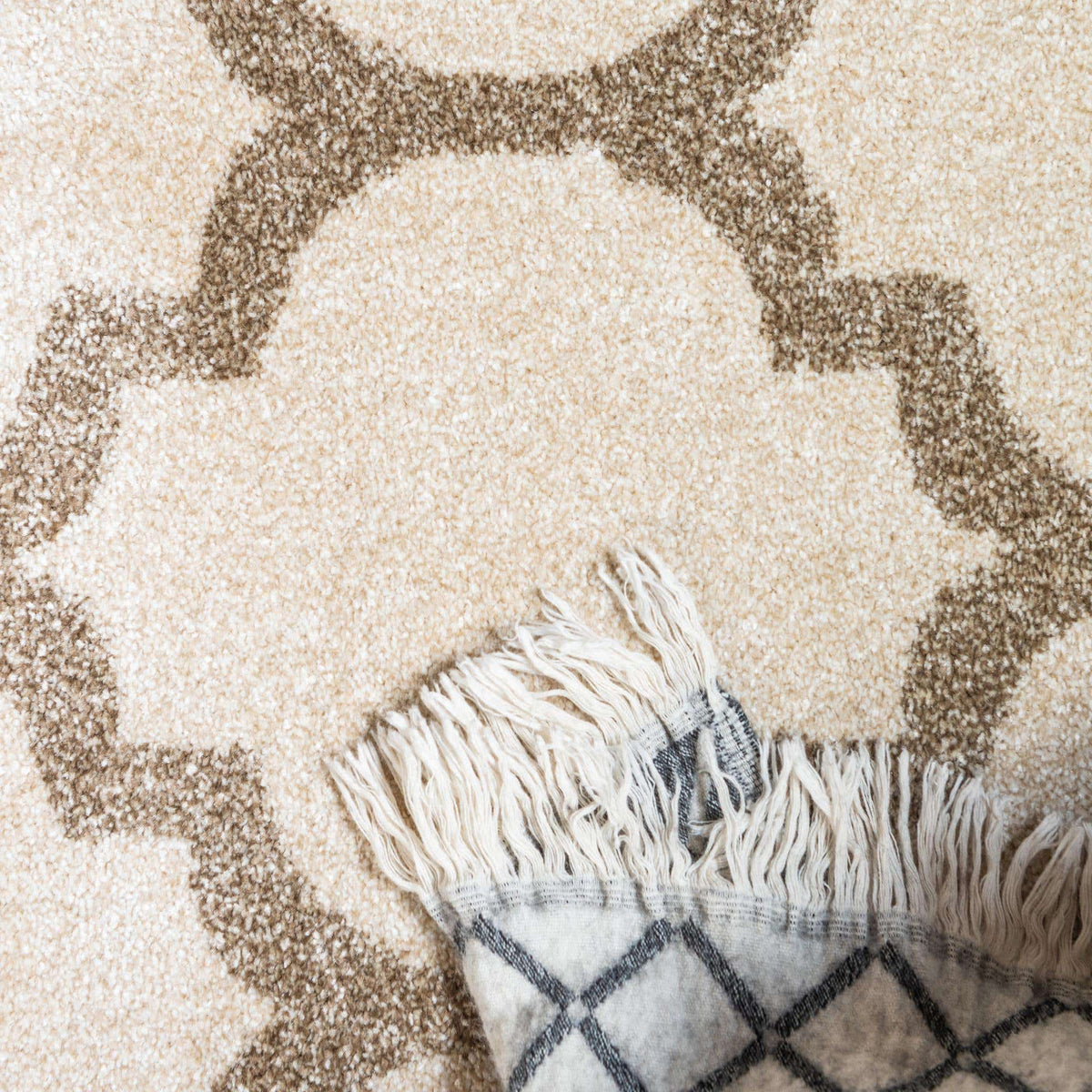 Rechteck Teppich Trellis in Beige von Hadorn™ - Lifestyle Image