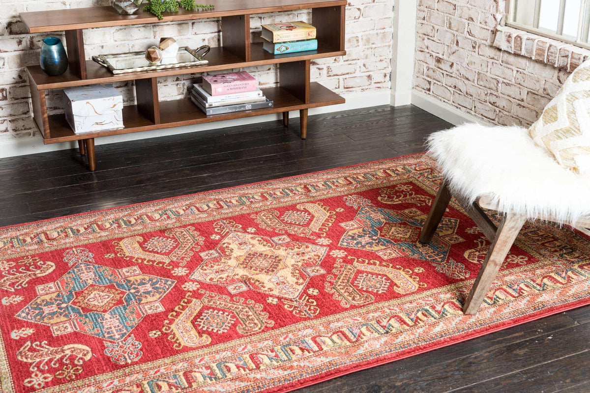 Rechteck Teppich Serapi in Rot von Hadorn™ - Lifestyle Image