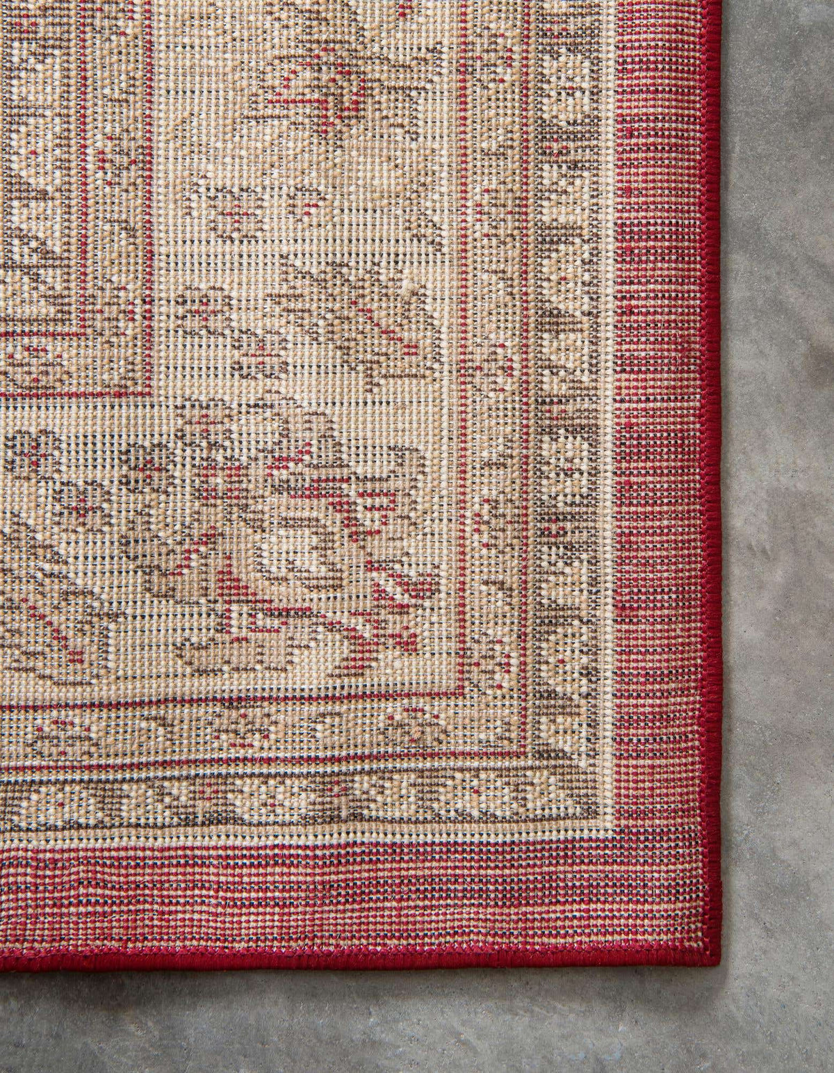 Rechteck Teppich Kashan Design in Rot von Hadorn™ - Lifestyle Image