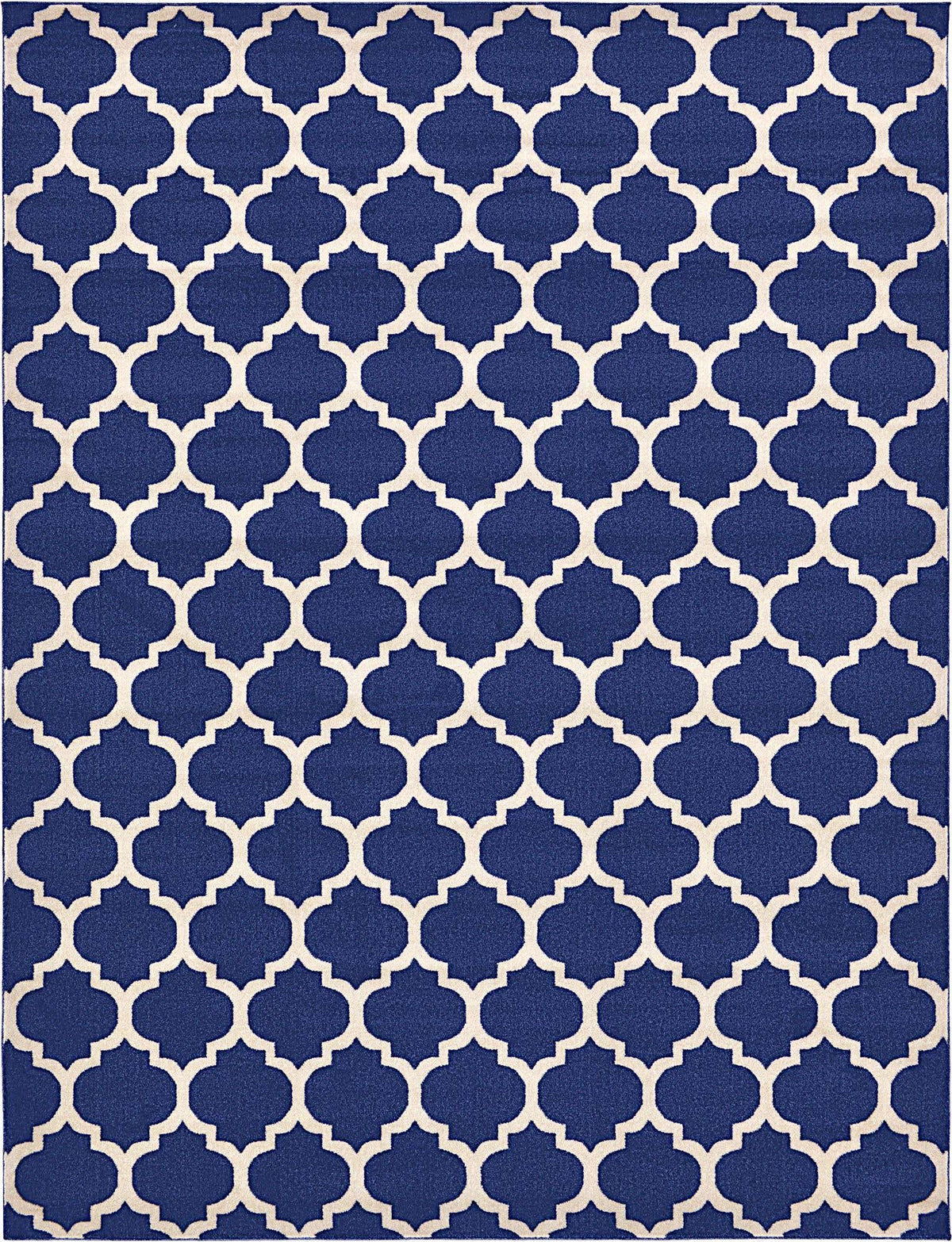Rechteck Teppich Trellis in Dunkelblau von Hadorn™ - Lifestyle Image