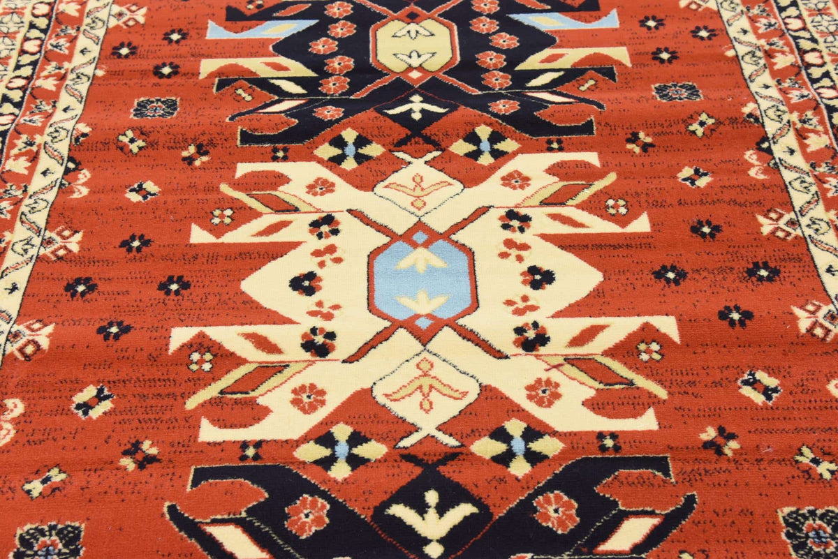 Rechteck Teppich Heriz Design in Rot von Hadorn™ - Lifestyle Image