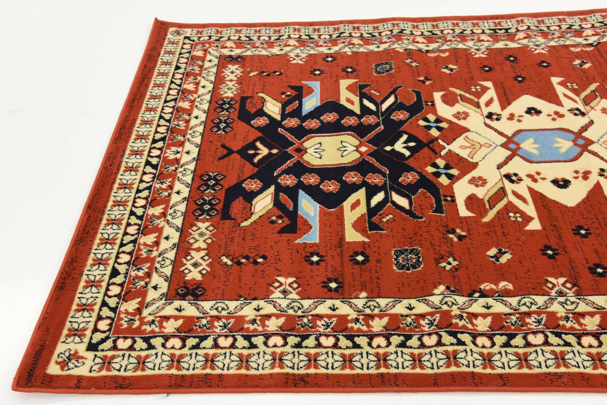 Rechteck Teppich Heriz Design in Rot von Hadorn™ - Lifestyle Image