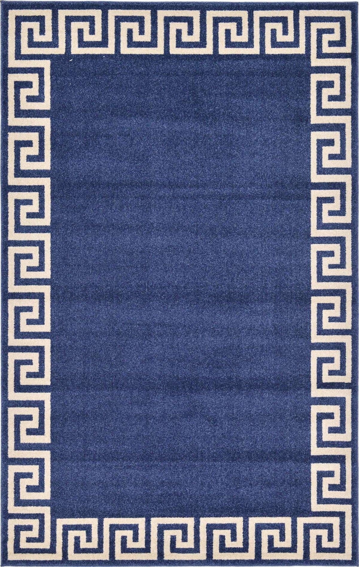 Rechteck Teppich Greek Key in Blau von Hadorn™ - Lifestyle Image