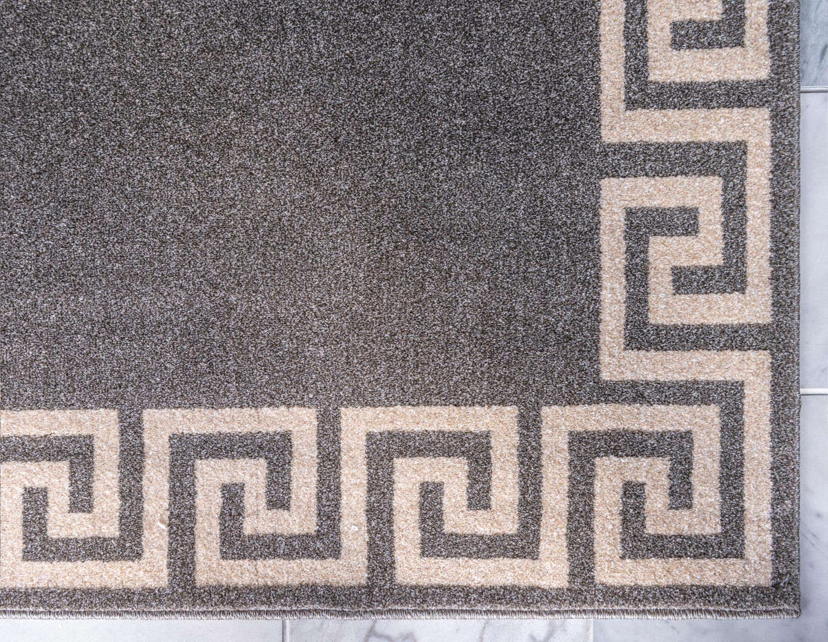 Rechteck Teppich Greek Key in Grau von Hadorn™ - Lifestyle Image