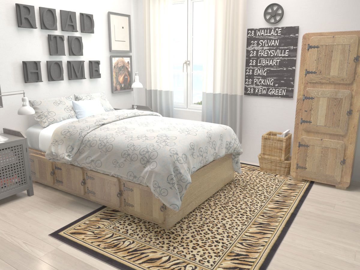Rechteck Teppich Safari in Hellbraun von Hadorn™ - Lifestyle Image
