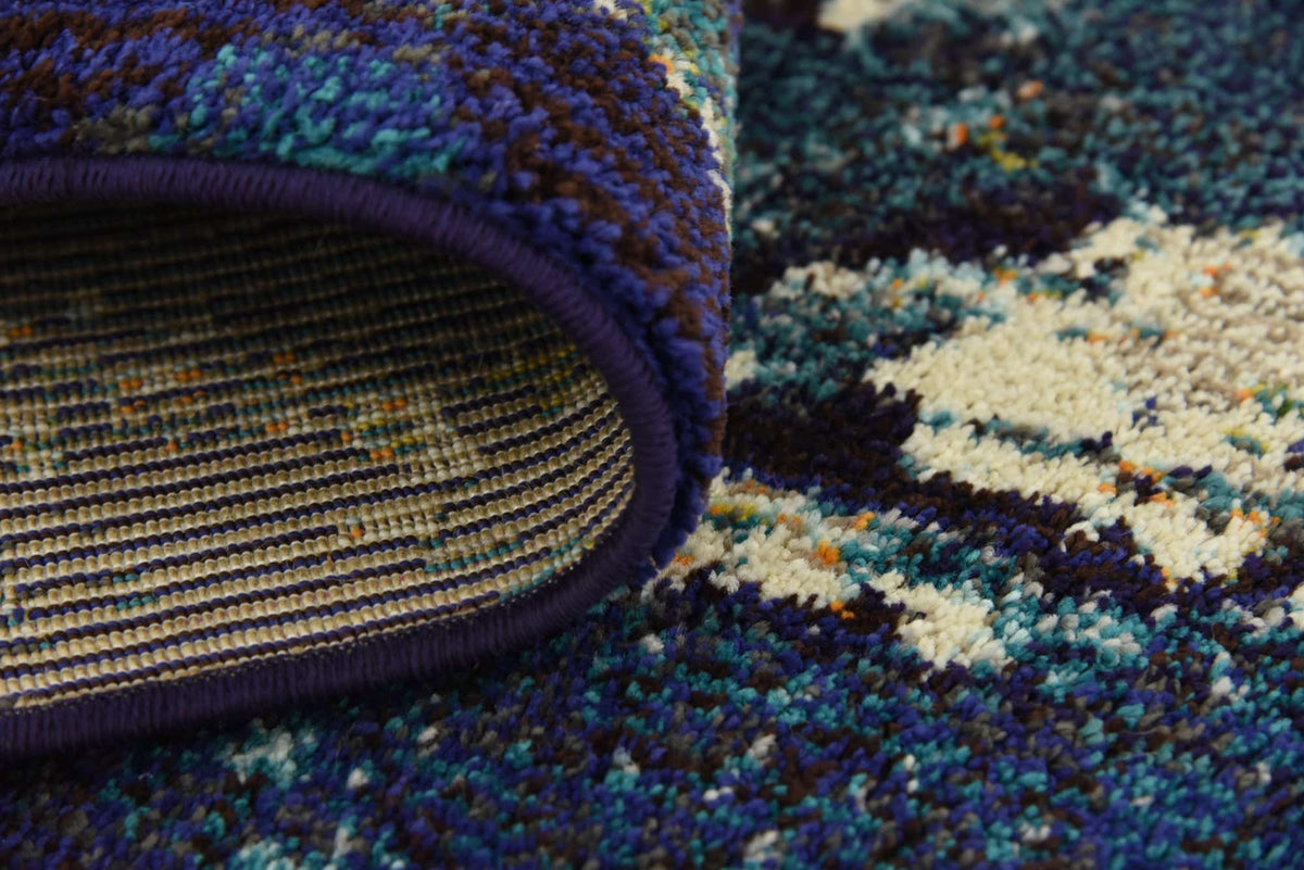Rechteck Teppich Casablanca in Blau von Hadorn™ - Lifestyle Image