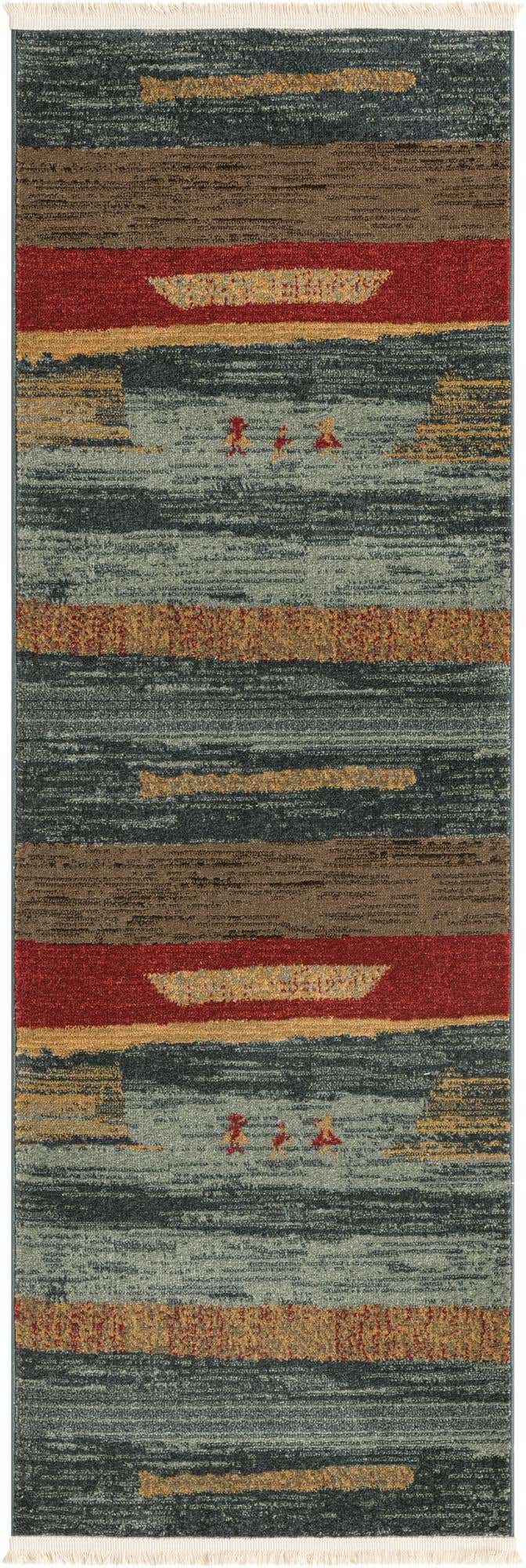 Läufer Teppich Kashkuli Gabbeh in Blau von Hadorn™ - Lifestyle Image