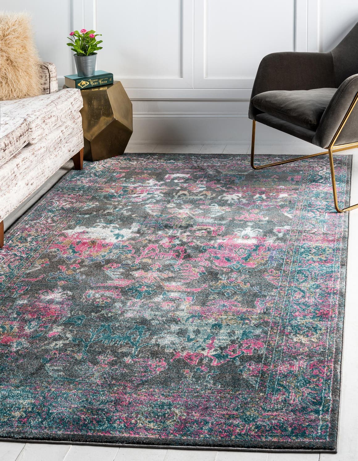 Rechteck Teppich Aria in Grau von Hadorn™ - Lifestyle Image