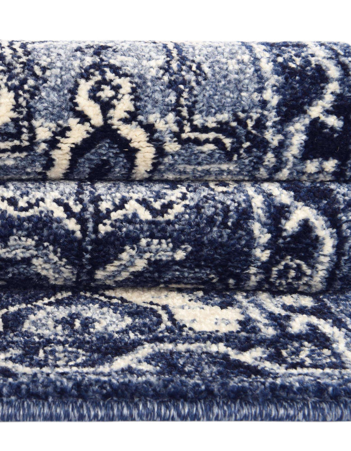 Rund Teppich Vista in Blau von Hadorn™ - Lifestyle Image